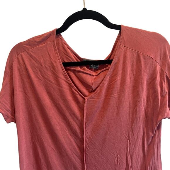 Vince Blouse Top XSmall with Reverse Hem Jersey Knit Size XS - Picture 5 of 9